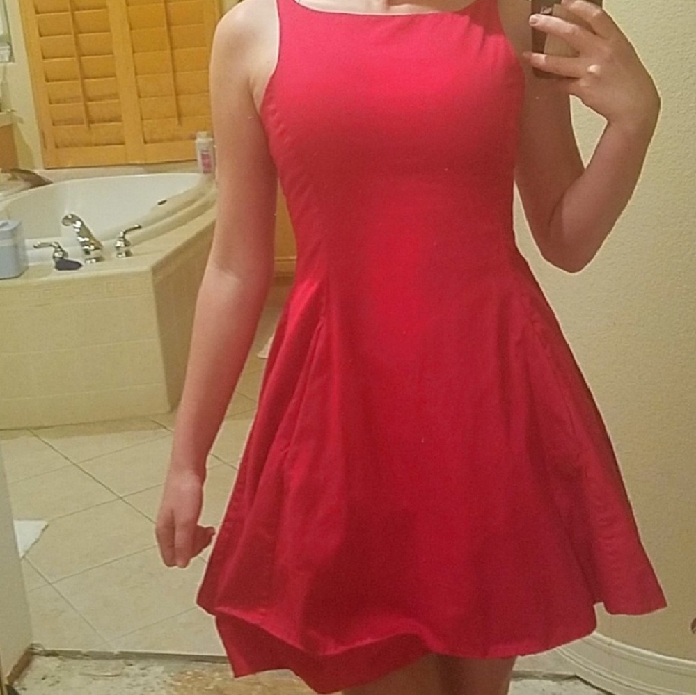 gorgeous red Ralph Lauren party dress